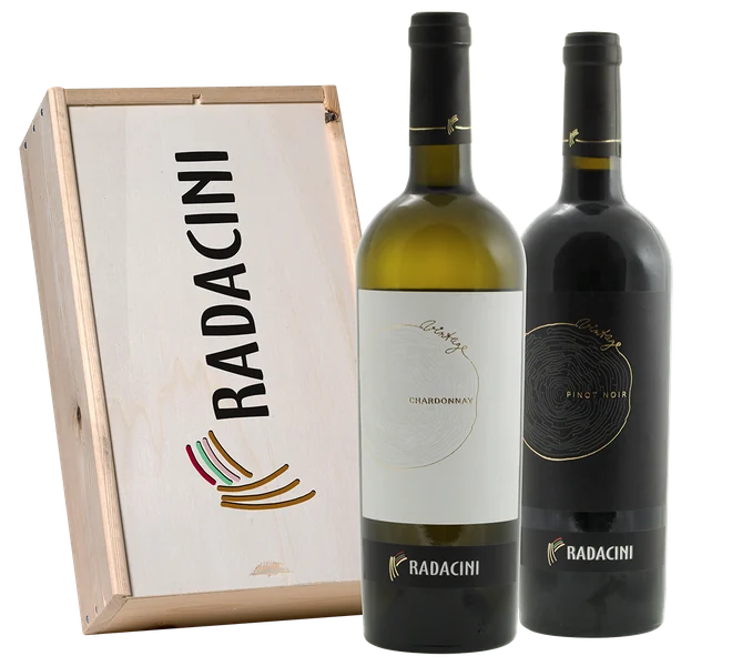 Radacini Vintage Chardonnay & Pinot Noir (in geschenkkist) - Radacini