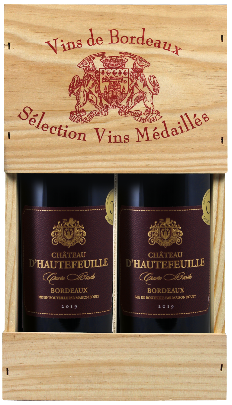 Vins de Bordeaux Sélection Vins Médaillés. 2 flessen in een kist - Vins de Bordeaux