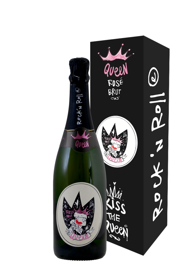 Rock 'n Rolle Queen brut Rosé in geschenkdoos - Rock 'n Rolle