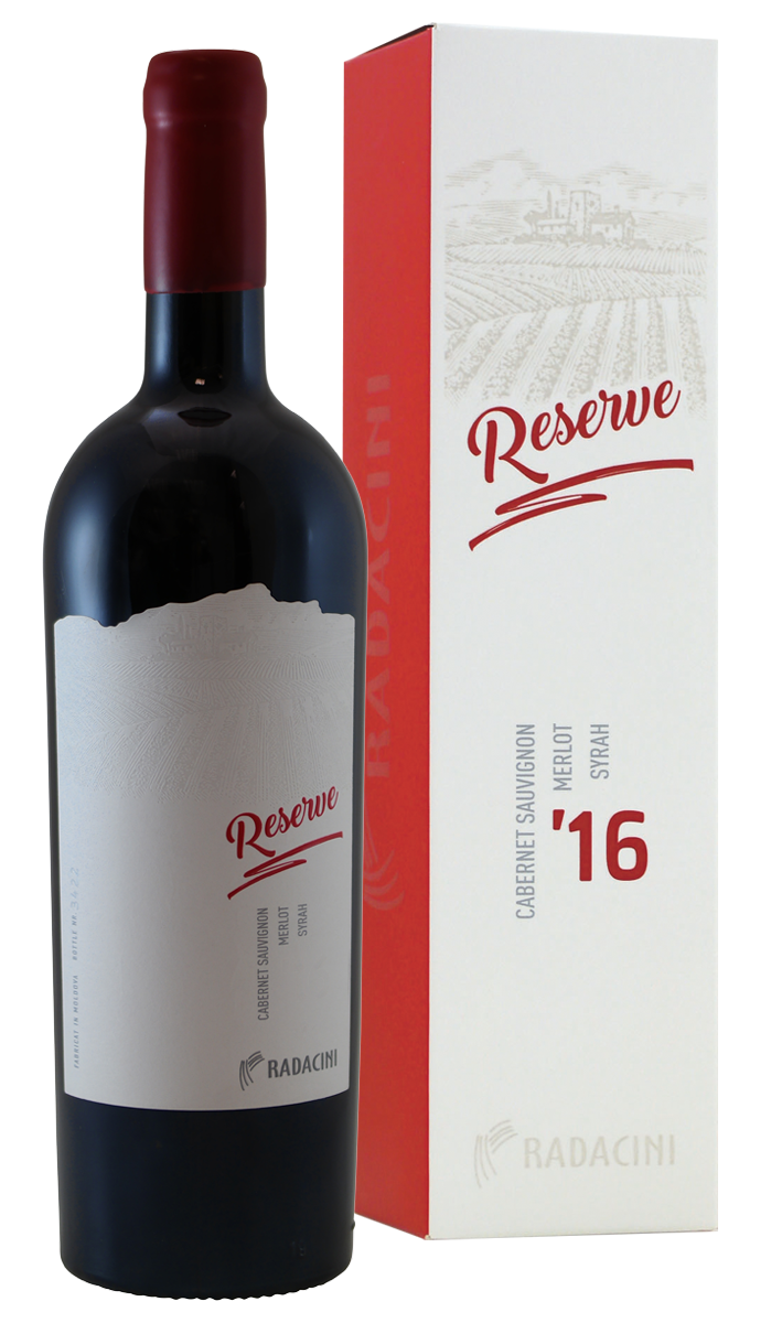 Radacini Reserve Cabernet/Merlot/Syrah in geschenkverpakking - Radacini