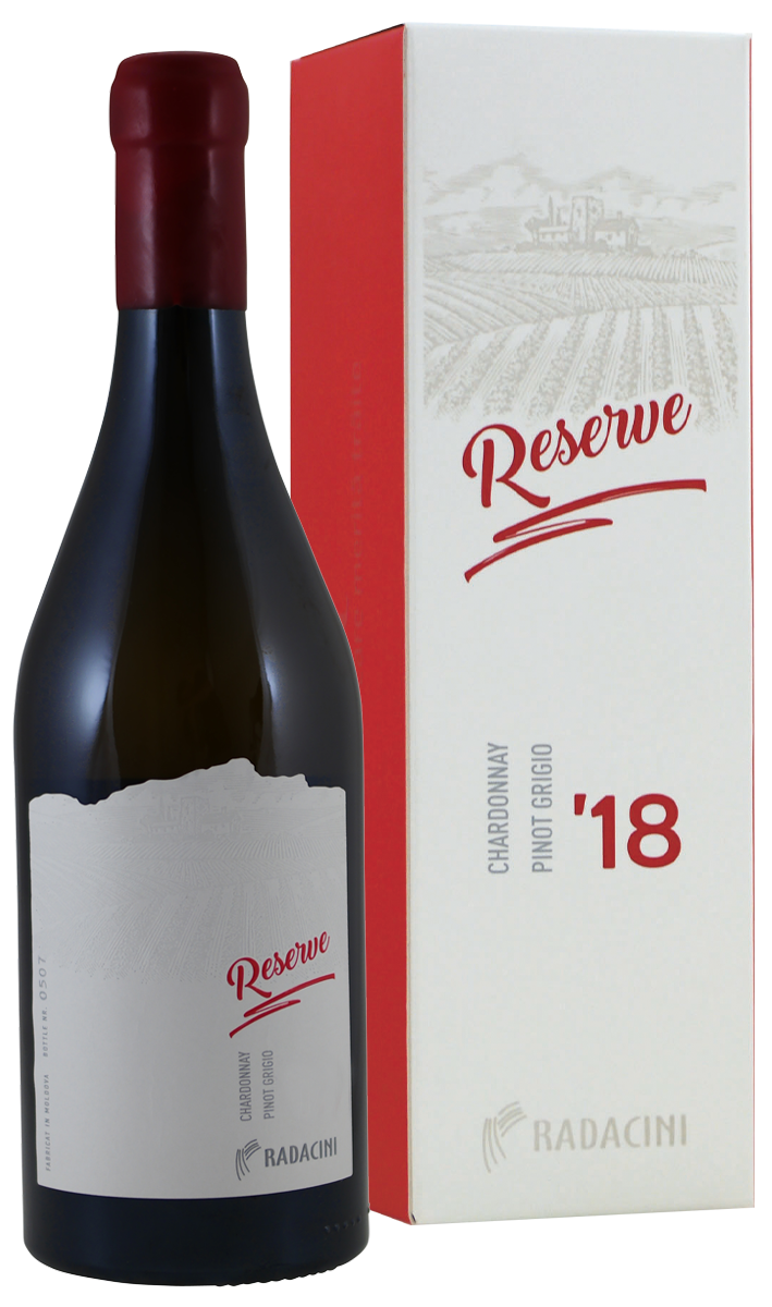 Radacini Reserve Chardonnay/Pinot Grigio in geschenkverpakking - Radacini