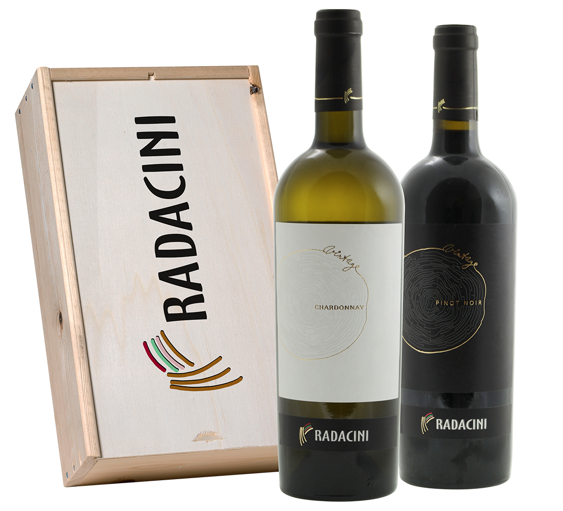 Radacini Vintage Chardonnay & Pinot Noir (in geschenkkist) - Radacini