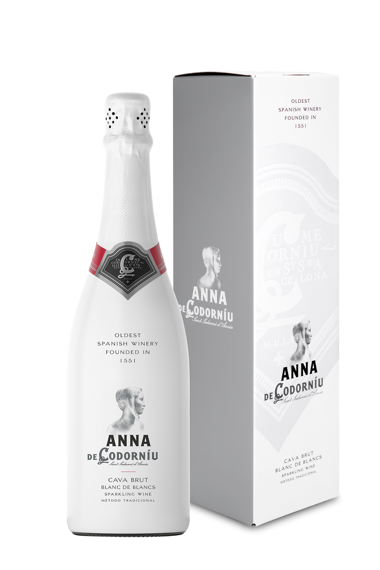 Anna de Codorníu Cava Blanc de Blancs brut in Geschenkverpakking - Anna de Codorníu