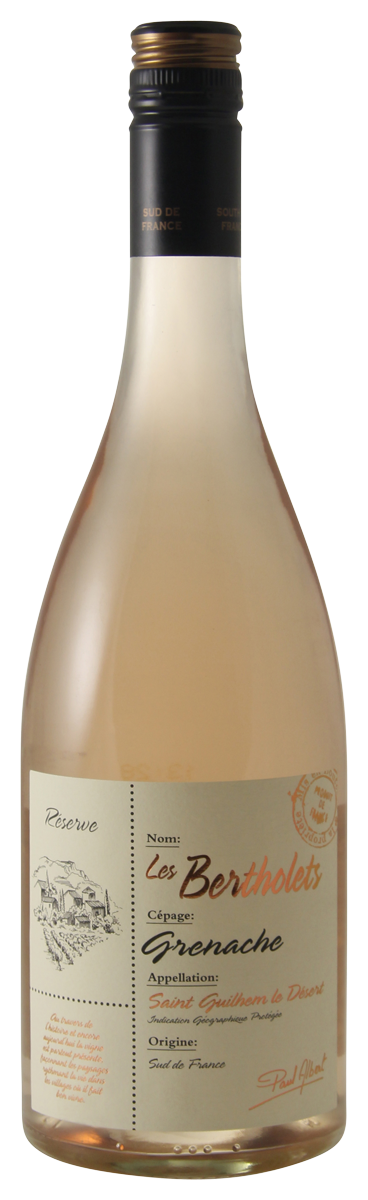Les Bertholets Réserve Grenache rosé - Les Bertholets